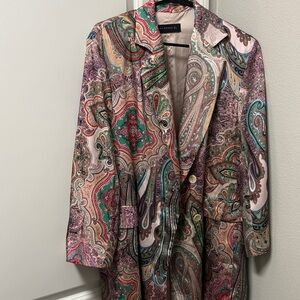 Zara Multicolor Paisley blazer